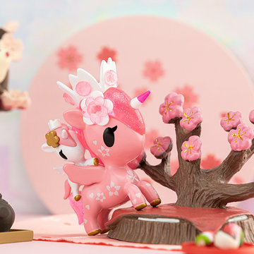 tokidoki樱花独角兽限量款盲盒800695594个基础款2个隐藏款盲盒一盒