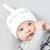 牛奶朋友婴儿帽春秋宝宝盆帽夏季新生儿遮阳帽儿童蕾丝系带公主帽(奶白色（单帽） 均码（38-44cm）)