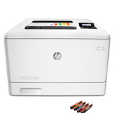 惠普 HP M452dn A4彩色激光打印机 自动双面打印 标配有线打印 代替451DW(套餐一送A4测试纸20张)