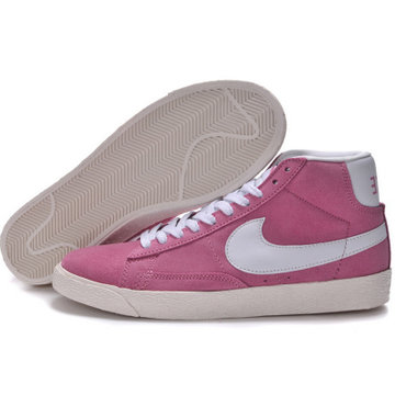 nike耐克 开拓者1代高帮板鞋情侣鞋 反毛皮男鞋女鞋休闲鞋 8110(粉红