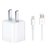 苹果（Apple）iPhone6S/6plus iphone7/7plus iphone5se原装数据线 原装充电器(充电头+数据线 iphoneX)