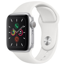 Apple Watch Series5智能手表GPS款(40毫米银色铝金属表壳搭配白色运动型表带 MWV62CH/A)