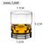 威士忌纯饮杯网红啤酒杯白兰地杯玻璃家用高端古典洋酒杯酒吧杯子(几何杯-300mL)