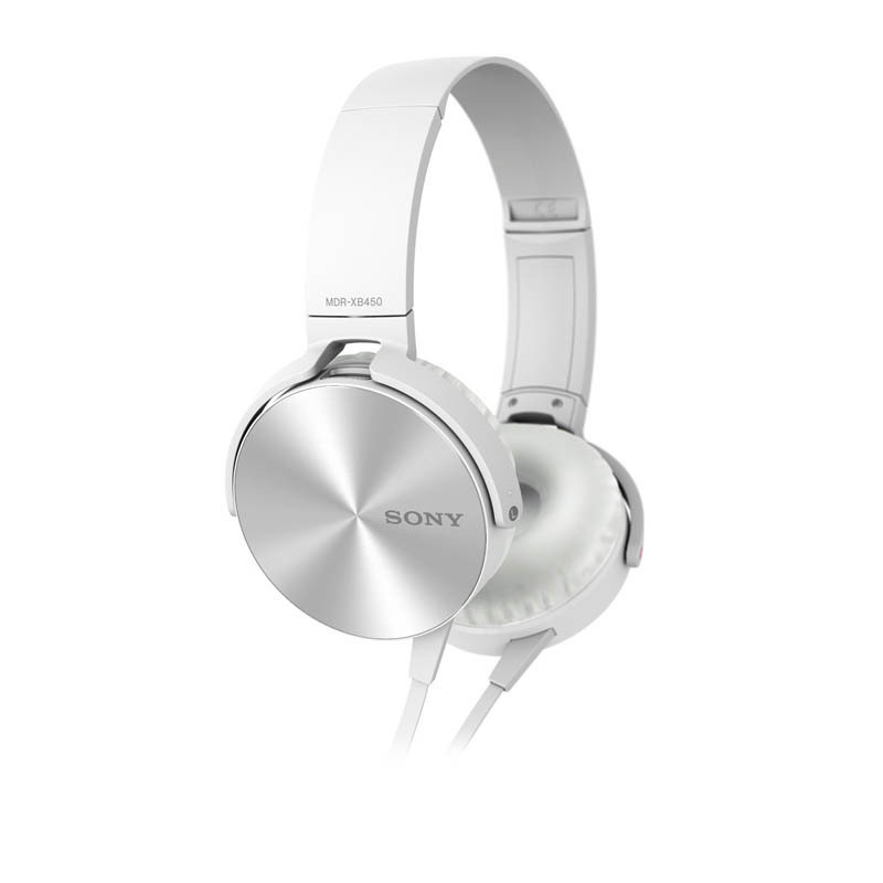索尼(sony) mdr-xb450ap 立体声耳机 强劲重低音 新品(白色 官方标配)