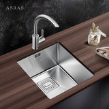 阿萨斯(ASRAS)3943B 多功能304不锈钢加厚手工水槽 吧台 洗菜池 单槽(7件套-3052龙头)