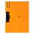 飞兹(fizz) FZ006380-DC A4（背宽10mm） 横式资料夹 (计价单位：个) 橙