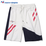 ROOSTER CHAMPION法国公鸡短裤男撞色设计全棉跑步运动卫裤潮D21081(白色 S)