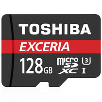 东芝（TOSHIBA）128GB 90MB/s TF(micro SD) 存储卡 UHS-I U3 Class10 高速存储卡 支持4K拍摄 内存卡 存储卡 tf卡   【真快乐自营 品质保证】东芝高端工艺精心打造，高达90MB/s的读取速度【新老包装随机发货】