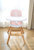 beeshum儿童餐椅宝宝便携可折叠bb凳多功能家用旋转儿童实木餐椅(里米尼粉 默认版本)