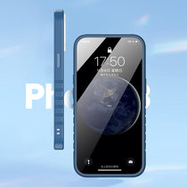 苹果13手机壳 iPhone13 Pro Max防摔透明保护套镜头全包硅胶软壳(深蓝色 iPhone 13 Pro)