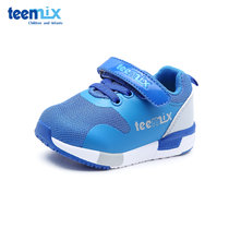 Teenmix/天美意童鞋2018新款春秋款0-1岁男女款幼童运动休闲鞋婴童学步鞋CX6900(17.5码 蓝色)