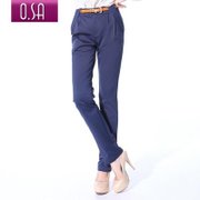 靛蓝之光OSA2012秋装新款女装纯色时尚休闲裤子K23981蓝色 L