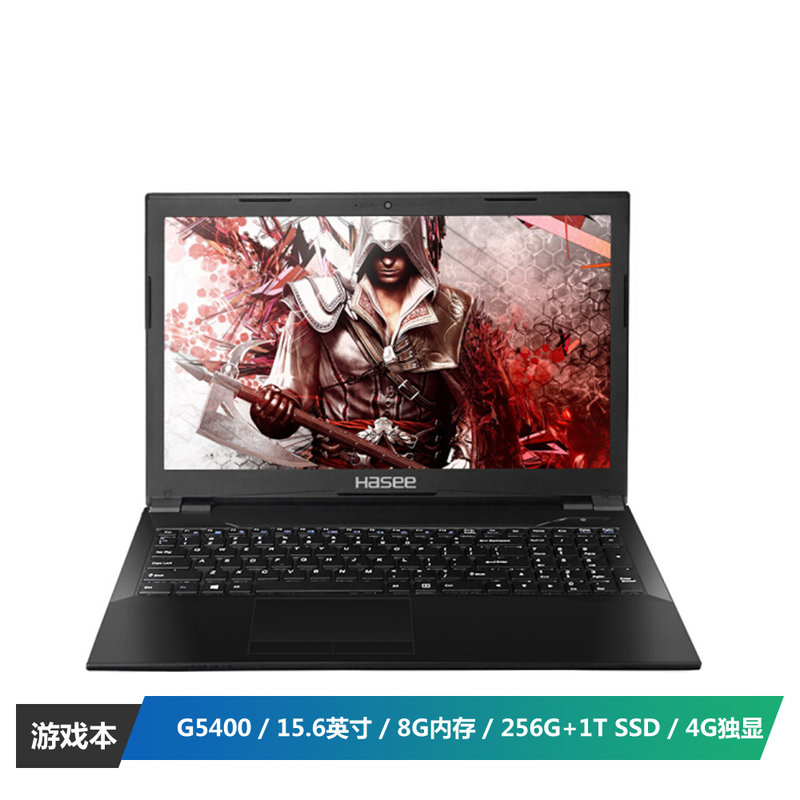 6英寸游戏笔记本电脑(g5400 8g 1t 256g ssd 1080p)ips