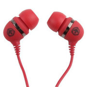 美国潮牌（Aerial 7） SUMO系列Salsa潮流耳机入耳式耳机（红色）（可调换耳套,小巧的麦克风为iPhone或黑莓用户提供了便捷的通话服务）