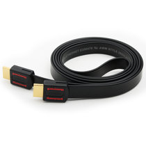 霍尼韦尔（Honeywel）HM-F1020-A-B HDMI高清数据线（镀金接口 扁平设计 支持4K*2K ）2米 黑色