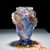 礼品琉璃花瓶摆件中国风送老外实用非物质文化遗产工艺品(大号彩色 默认版本)