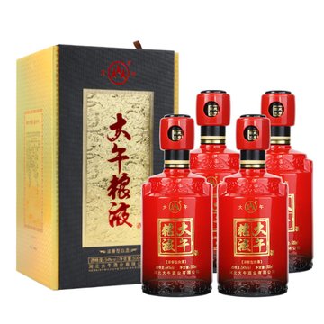 大午54度大午粮液500ml4瓶整箱大午浓香型白酒四川酿造纯粮食白酒