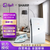 夏普（SHARP）KC-CE50-W空气净化器家用卧室加湿型除甲醛PM2.5烟尘办公室除烟异味 白色