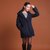 Mailljor 2014女装春季时尚新款薄款大衣 中长款气质修身春外套086(深蓝色 M)