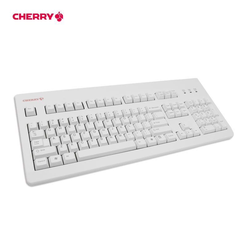 键盘cherry樱桃官方g803494游戏办公机械键盘白色红轴商家自行修改