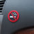那卡汽车禁烟车贴 车内禁止吸烟车贴 NO SMOKING标志车贴 请勿吸烟警示牌(三个装)