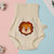 婴幼儿护肚裤幼儿高腰护肚短裤棉护腰内裤A类标儿童三角开扣短裤(66（六个月） 狮子宝宝)