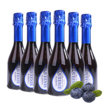 蓝钻蓝莓起泡酒甜型蓝莓酒气泡酒(六瓶)
