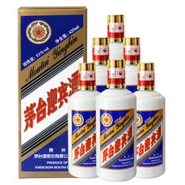 茅台迎宾酒蓝标53度425ml*6瓶 酱香型白酒