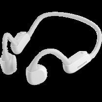 飞利浦（PHILIPS）TAA6606 骨传导耳机 专业跑步运动耳机蓝牙无线 IP67防水 双麦克风降噪 音乐晨练立体声(白色 官方标配)