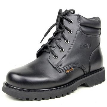 3516皇家军靴新男式真皮羊毛一体棉鞋保暖靴雪地靴军勾hx109m黑色41