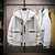 龙中龙 羽绒服男士短款潮牌冬季2020年新款帅气休闲外套(白色 4XL)