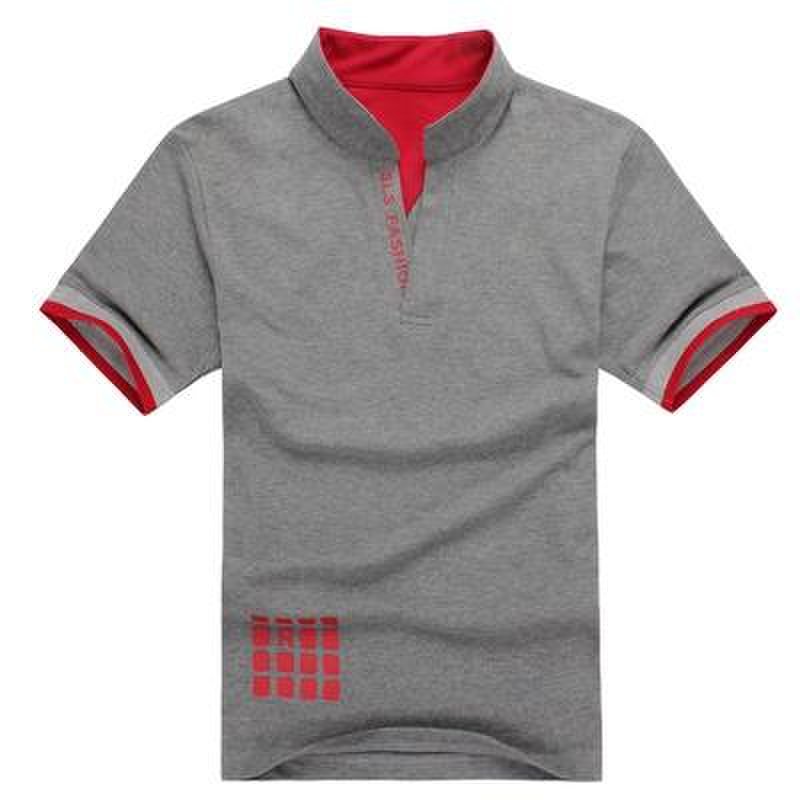 【百诺服饰】2013春季新品韩版时尚休闲 男士短袖t恤 1008(灰色 m)