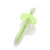 开优米 婴儿硅胶牙刷 单面(单面绿色 牙刷)
