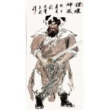 刘立波<钟馗神威2>  国画 人物画 水墨写意 钟馗 竖幅立轴