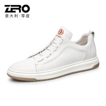 Zero零度男鞋2021秋季新款板鞋男士小白鞋时尚休闲鞋子男(白色 43)