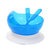 运智贝防滑吸盘碗 婴儿碗套装宝宝训练辅食碗儿童餐具送勺叉(蓝色)