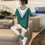 欧洲站设计感小众上衣蕾丝拼接欧货牛油果绿色t恤女夏短袖宽松2021新款(绿色 XL)