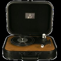 巫（wu） 黑胶唱片机1900蓝牙音箱仿古电唱机LP黑胶唱机原装铁三角动磁唱头可充电图腾海上钢琴师室外便携手提内置锂电池(黑色 官方标配)