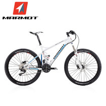 MARMOT土拨鼠变速自行车男女式成人山地自行车30速铝合金山地车(白蓝男女式 标准版)