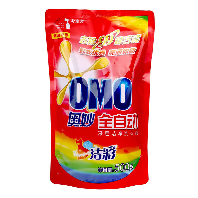 omo奥妙全自动洁彩深层洁净洗衣液500g