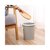 家用创意塑料垃圾桶 客厅简约压圈纸篓 大号卫生间垃圾篓垃圾筒(大号灰色)