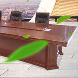 亿景鸿基 绿色环保板材大型会议桌培训桌环保油漆会议桌适用于4米*7米=28平方会议室(胡桃色 YH-400)