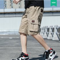 牧兰思   夏季新款男士工装五分短裤G19(卡其色 XXL)