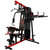 BK178A 多功能家用力量综合训练器 三人站组合健身力量训练器械(黑红色 综合训练器)