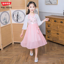 女童夏季新款古装汉服大儿童超仙襦裙小女孩中国风夏装连衣裙子仙(130 粉色)