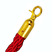 南方栏杆座专用挂绳1.5米 带锁栏杆绳 红绒绳 麻花绳(红色编织丝绳)