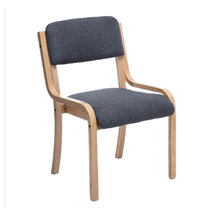 匠林家私实木餐椅休闲椅实木椅子现代简约靠背椅书桌椅子宜家办公椅扶手椅(深灰色 默认)