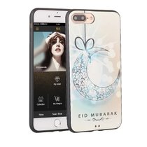 木木（MUNU）苹果7plus iPhone7plus 手机壳 手机套 保护壳 保护套 外壳 后壳 浮雕壳 黑胶软套(月亮挂坠)
