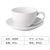 瓷掌柜 300ml欧式陶瓷拉花拿铁咖啡店专用咖啡杯套装简小奢华杯勺kb6(300ml哑光白色套装送勺)