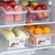 居家家抽屉式冰箱收纳盒厨房食品级水果蔬菜鸡蛋盒冷藏保鲜储存盒(大号带滚轮【4个装】)
